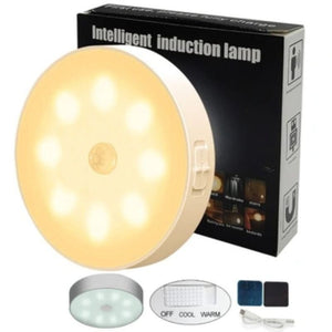 Ansal Mozgásérzékelős LED Éjszakai Lámpa – USB - s, Meleg/Hideg Fény - BShopy