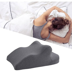Blux – wielofunkcyjna poduszka z pianki memory – podparcie pleców, do relaksu i leżenia na brzuchu (65×46×26 cm, ciemnoszara) - BShopy