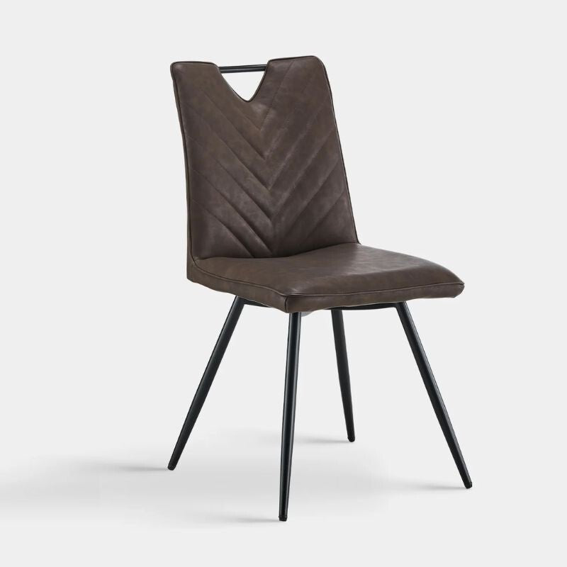 Calais Fogantyús Étkezőszék 2db – Barna Műbőr - BShopyC - U - DC - A0351BR_1