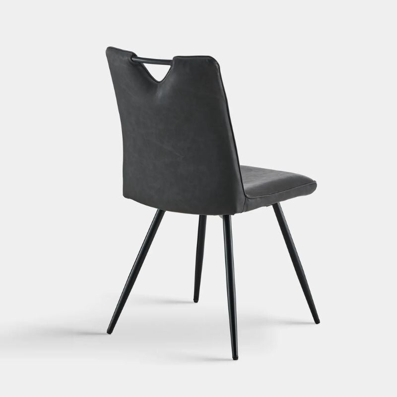 Calais Fogantyús Étkezőszék Szett 2 db – Szürke Műbőr - BShopyC - U - DC - A0351GY_6