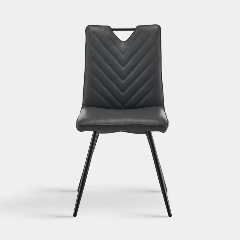 Calais Fogantyús Étkezőszék Szett 2 db – Szürke Műbőr - BShopyC - U - DC - A0351GY_2