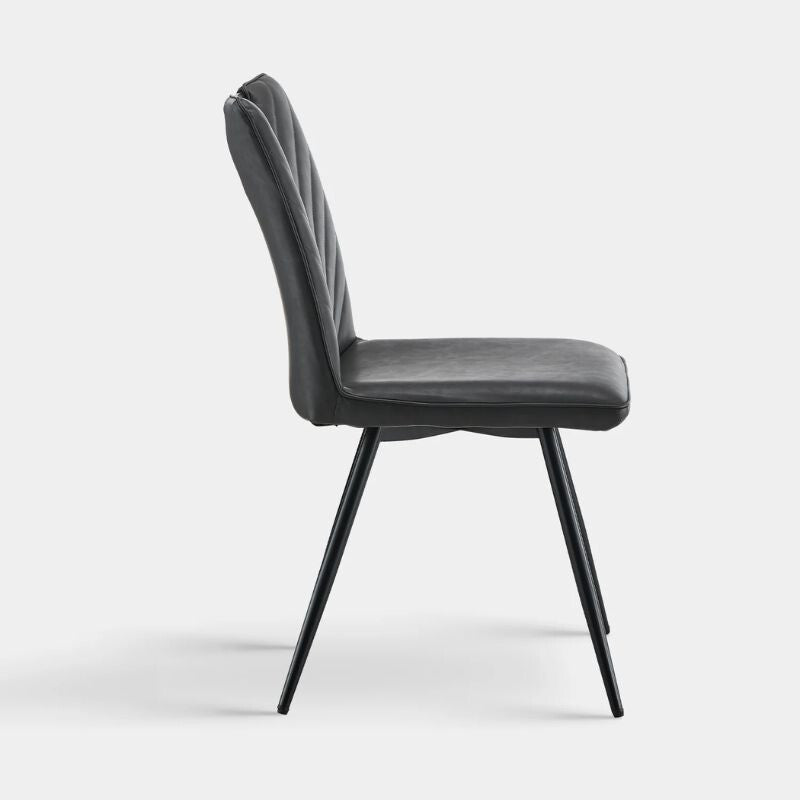 Calais Fogantyús Étkezőszék Szett 2 db – Szürke Műbőr - BShopyC - U - DC - A0351GY_5