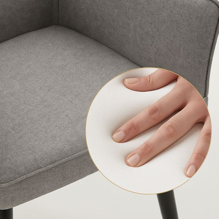 CLIPOP Étkezőszék 2db - Szürke Poliészter - BShopyC - U - DC - G0432DGY_2