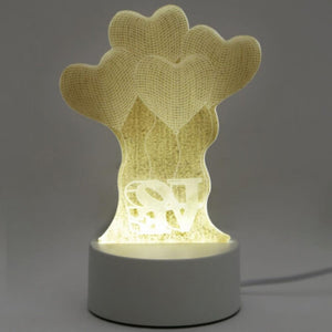 DreamLED Dekoratív LED Lámpa, 3D Szív Alakú Léggömbök - BShopy