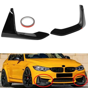 Első Lökhárító Légterelő Toldat 2db BMW Autókhoz (Fekete) - BShopy