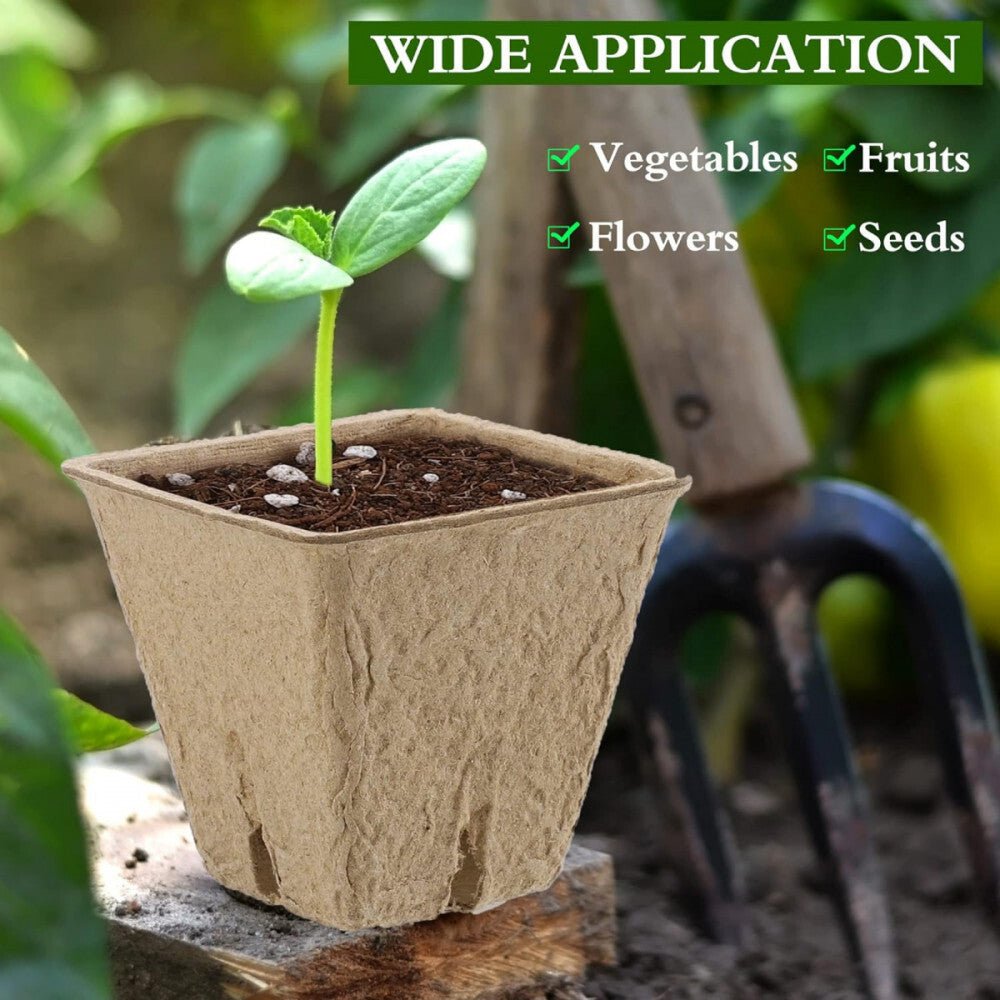 Hahood Szögletes Tőzegcserép Szett, Növényindító Palántaneveléshez 60db 5,8 cm - BShopyX001GU8QQB_3