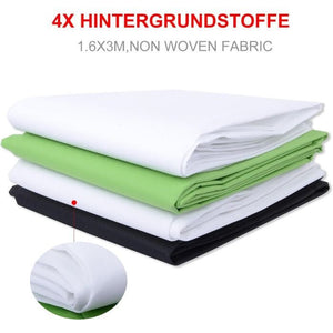 Hakutatz Professzionális Stúdióvilágítás Szett Háttérrendszerrel és Hordtáskával - BShopy