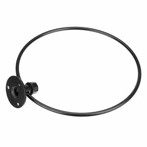 Kovácsoltvas Törölközőtartó Gyűrű (Fekete) - BShopy