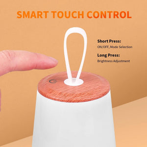 LED Éjszakai Lámpa - Faerezett Mintás, Meleg Fényű, Hálószobai Asztali Lámpa - BShopy