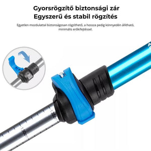 Aluminiowy kij trekkingowy Naturehike – 3-częściowy, 61–135 cm, z rękojeścią EVA, niebieski – BShopy