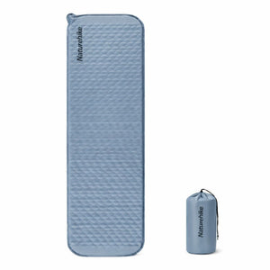 Naturehike łatwy do napompowania materac turystyczny – grubość 3,5 cm, ultralekki (490 g), prostokątny, jasnoszary - BShopy