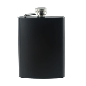 OEM Rozsdamentes Acél Laposüveg – 250 ml, Fekete - BShopy