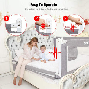 Pakey Univerzális Leesésgátló Korlát – Magasított Biztonsági Rács Gyerekágyra - BShopy