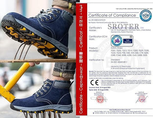 SROTER Acélbetétes Bakancs kék - BShopy