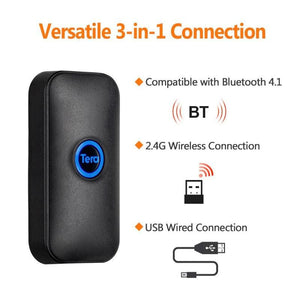 Tera 5200C Lézeres 1D Hordozható Vonalkódolvasó - Bluetooth, Vezeték Nélküli és USB Kapcsolattal - BShopy