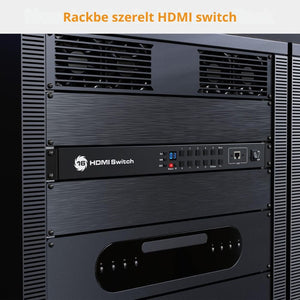 TESmart 16 Portos HDMI Switch (16×1) – 4K@60Hz, EDID Emulátor, RS232 és LAN Vezérlés, HDCP 2.2, Rackbe Szerelhető, IR Távirányítóval - BShopy