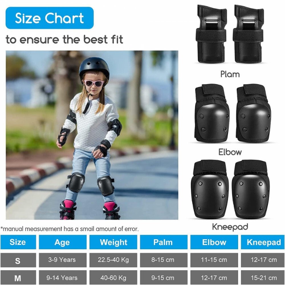 TOPLUS 6 az 1 - ben Gyerek Térd - és Csuklóvédő Készlet M - es - BShopybicikli térdvédőgyerek sport kiegészítőgyerek térdvédőX001EY47HV_6