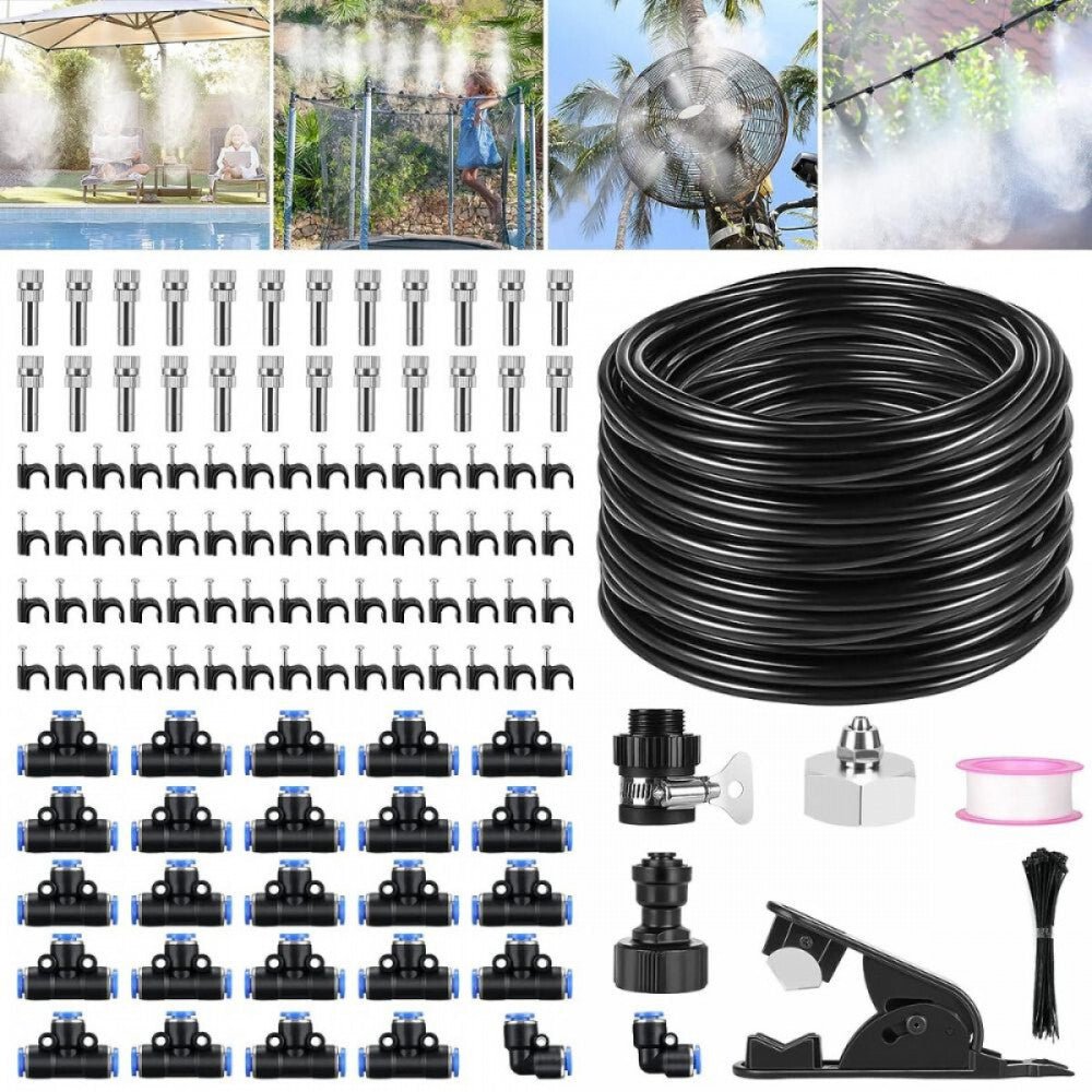 XDDIAS Párakapu - 18 m Kültéri Párásító Készlet Teraszra és Kertbe - BShopy18 m kültéri párásító24 fúvókás párásítóhűsítő párásító készletX001B1DNG3_0