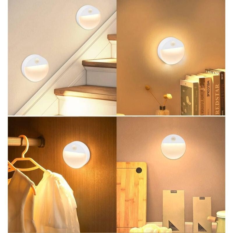 1 db Vezeték Nélküli LED Éjszakai Lámpa – Elemes, PIR Mozgásérzékelővel, Kompakt Világítás - BShopyelemes LED lámpafolyosó éjszakai lámpaLED éjszakai lámpa06977547960484_3