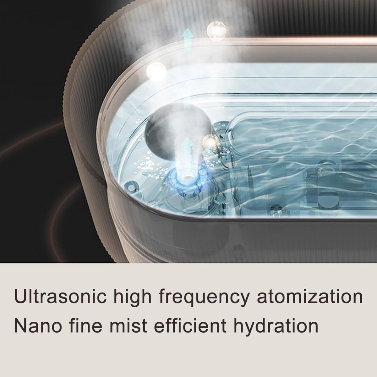 3D Lánghatású Aromaterápiás Diffúzor és Ultrahangos Párásító – LED Hangulatfénnyel, USB - C Tápkábellel, 300 ml - BShopy