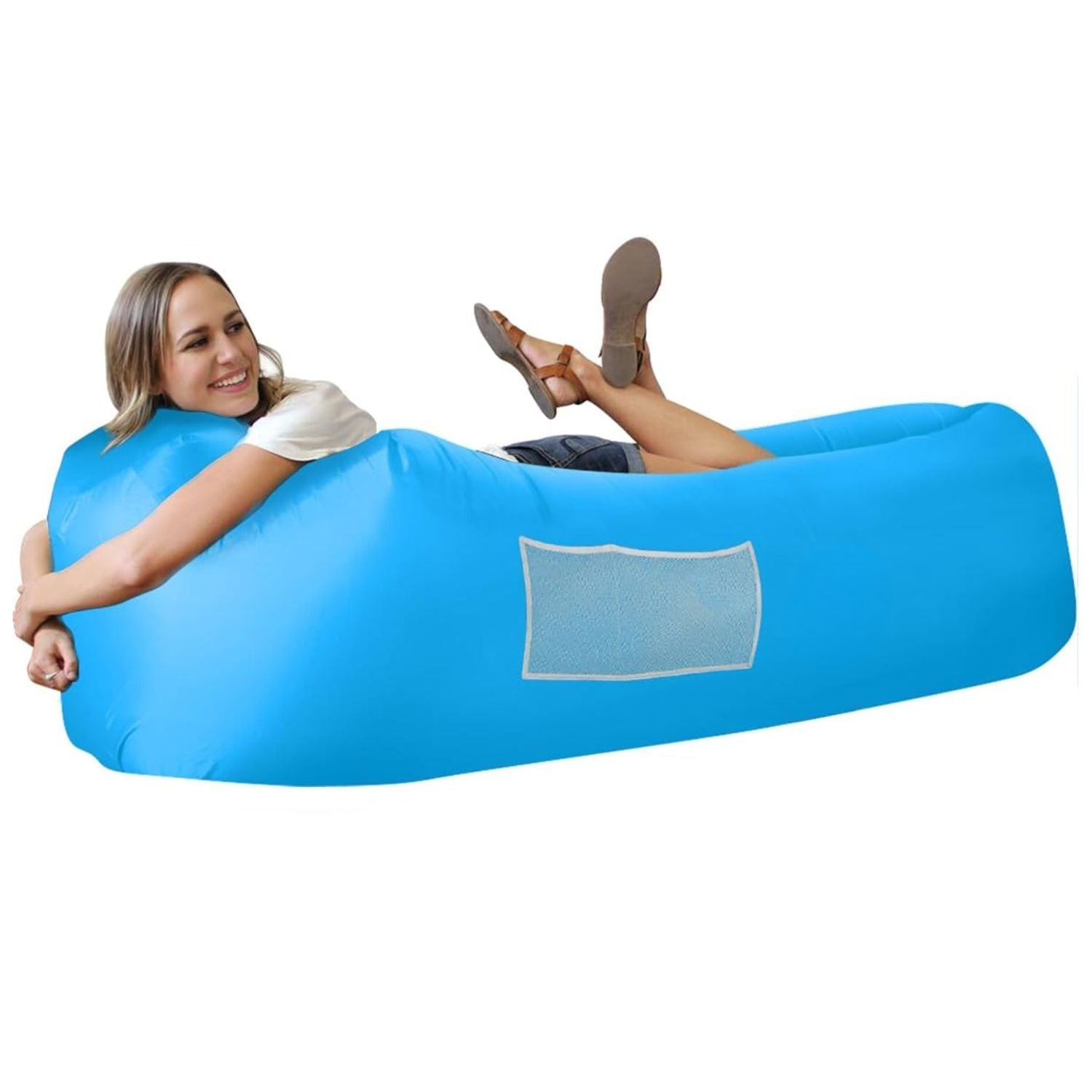 Prémium Felfújható Légkanapé – Hordozható Strandmatrac és Nyugágy