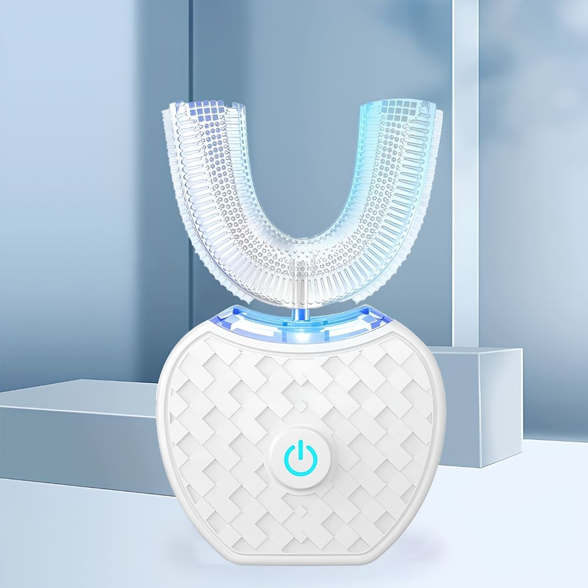 SonicGlow U-kształtna soniczna szczoteczka elektryczna – silikonowa końcówka, delikatne czyszczenie dla wrażliwych zębów