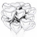 Balony Foliowe Serca Srebrne 30 szt. 40x45 cm