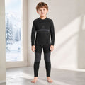 A NOOYME Gyerek Thermo Ruha, Alsó és Felső Szett - Fekete (140-145 cm)-BShopy