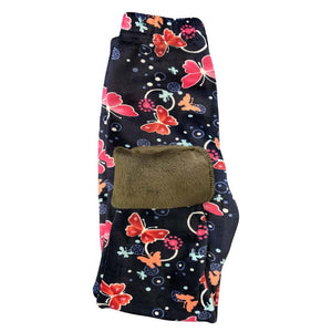 Adorel Téli Polár Gyermek Leggings Szett (2 db) – Pillangó és Szívecske Mintával - BShopy