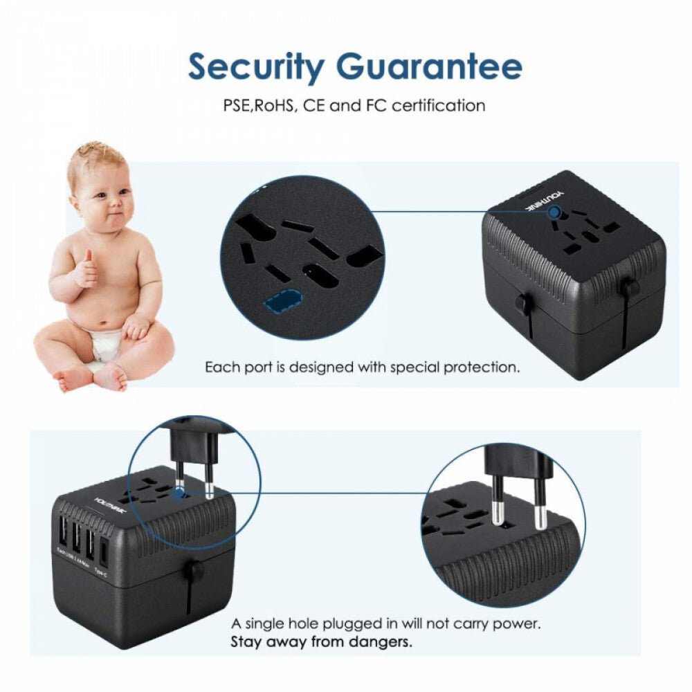 Amoner Hálózati Adapter 3 USB+C - BShopy