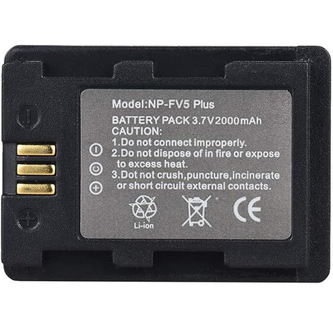 Andoer NP - FV5 Plus Újratölthető Kamerás Akkumulátor 2000mAh - BShopy