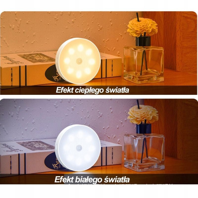 Ansal Mozgásérzékelős LED Éjszakai Lámpa – USB - s, Meleg/Hideg Fény - BShopy