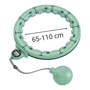 Blux Alakformáló Fitness Hulahopp Karika – Gravitációs, Súlyozott, Állítható Méretű, Zöld, max. 110 cm - BShopy