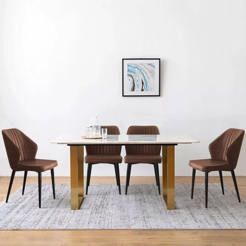 Blux Étkezőszék Szett 2db – Barna Műbőr, Fém Lábakkal, Konyhába vagy Étkezőbe - BShopyC - UDC057BR_8