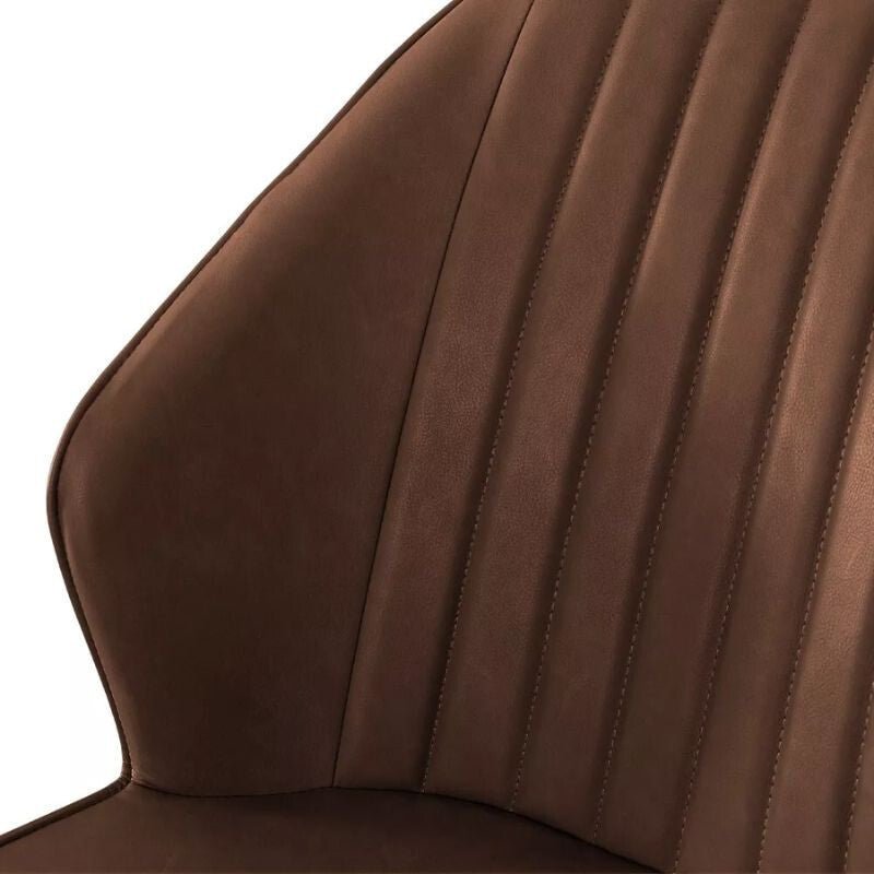 Blux Étkezőszék Szett 2db – Barna Műbőr, Fém Lábakkal, Konyhába vagy Étkezőbe - BShopyC - UDC057BR_3