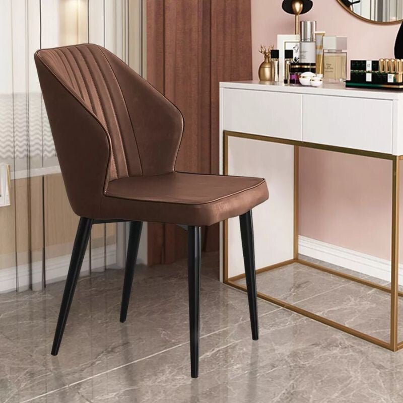 Blux Étkezőszék Szett 2db – Barna Műbőr, Fém Lábakkal, Konyhába vagy Étkezőbe - BShopyC - UDC057BR_7