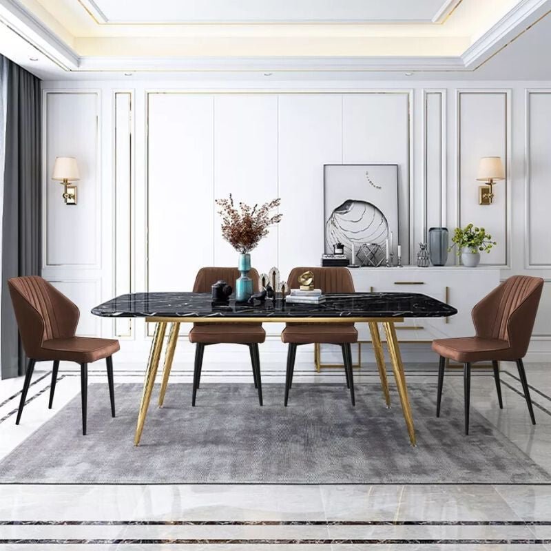 Blux Étkezőszék Szett 2db – Barna Műbőr, Fém Lábakkal, Konyhába vagy Étkezőbe - BShopyC - UDC057BR_0