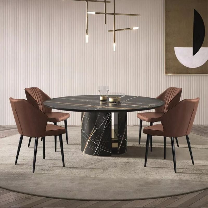 Blux Étkezőszék Szett 2db – Barna Műbőr, Fém Lábakkal, Konyhába vagy Étkezőbe - BShopyC - UDC057BR_4