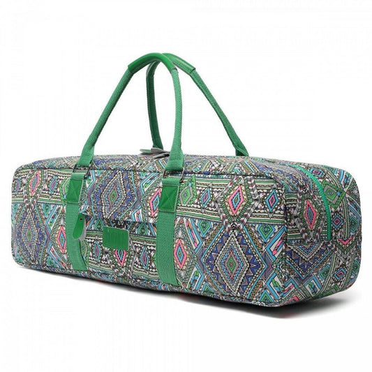 BOENCE Bohém Jógatáska Zöld - Cipzáras Táska Jóga Felszereléshez - BShopyX000ZX72W9_0