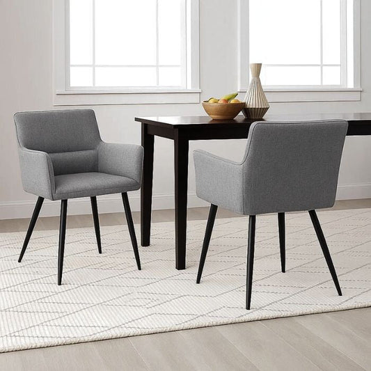 CLIPOP Étkezőszék 2db - Szürke Poliészter - BShopyC - U - DC - G0432DGY_0