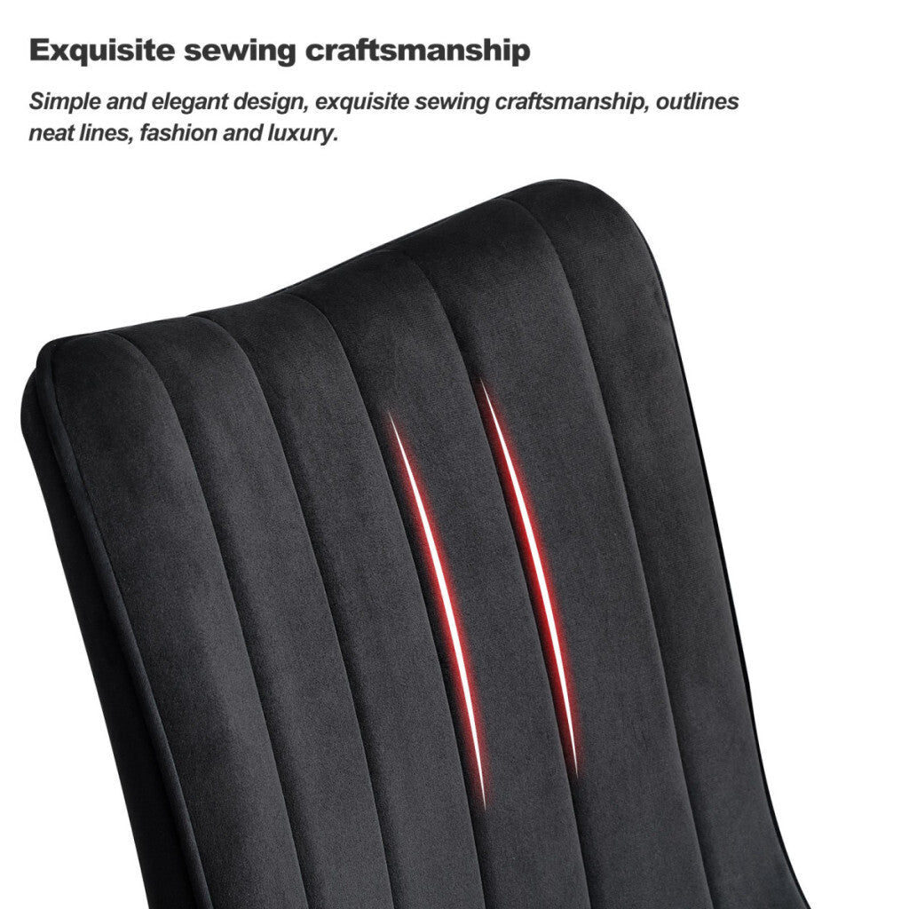 Clipop Fekete Bársony Étkezőszék Szett 2db - BShopyEUCB0109 - C - U - DC - B0206BL_2