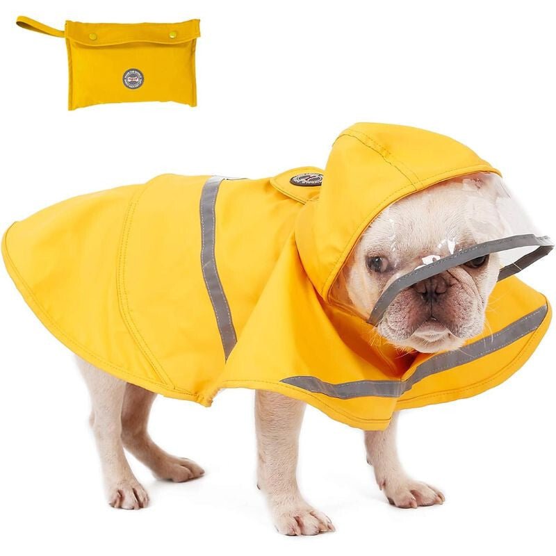 Doglemi S Méretű Esőkabát Kistestű Kutyáknak - Sárga - BShopy