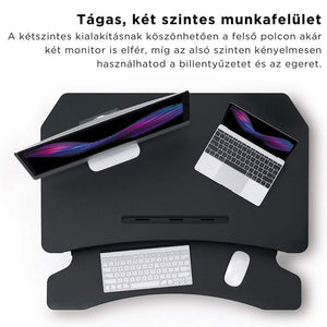 Elektromos Állítható Íróasztal – Automatikus Emeléssel és Billentyűzettartóval - BShopy