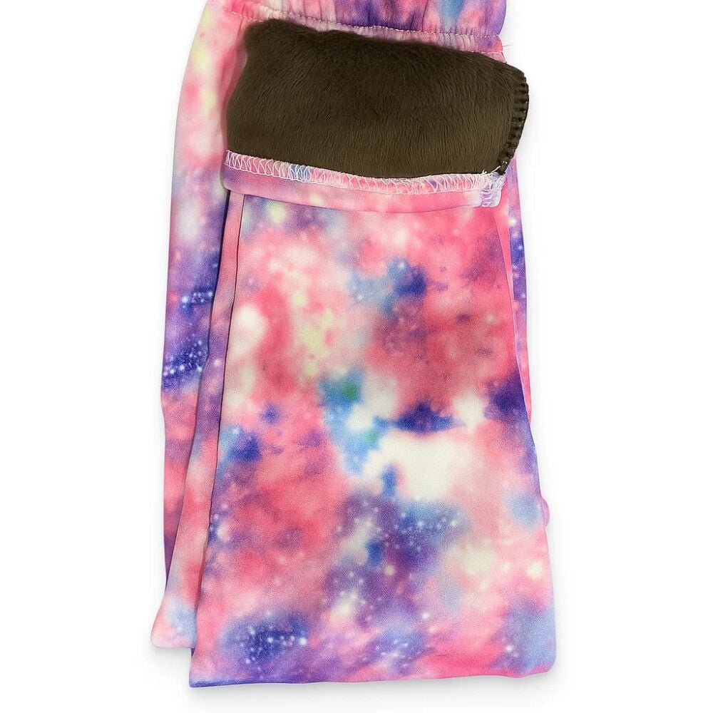 Galaxy Mintás Polárbéléses Téli Gyermek Leggings – 2 db Thermo Nadrág + 2 db Hajgumi (140) - BShopyX001FFZ97V_1