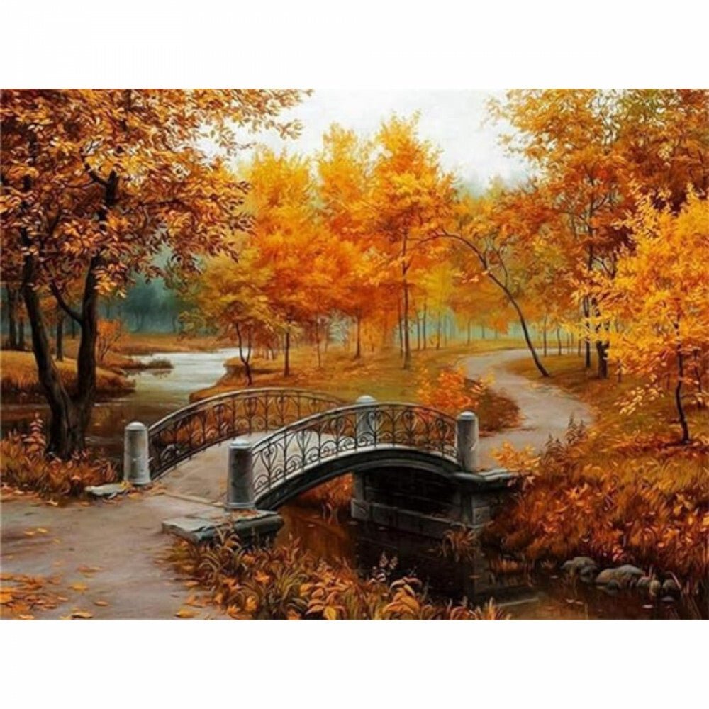 Gyémántfestő Készlet Ősz Mintával 40 x 30 cm - BShopy