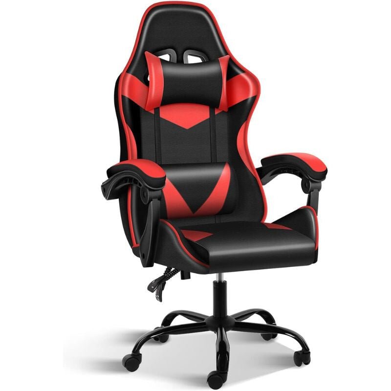 Insma Fekete - Piros Ergonomikus Gamer Szék - BShopy