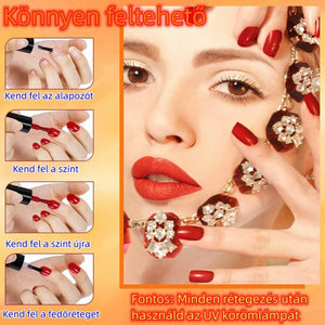 KASTINY 6+3 db - os Gél - lakk Készlet - Teljes Manikűr Szett Otthoni Használatra - BShopy