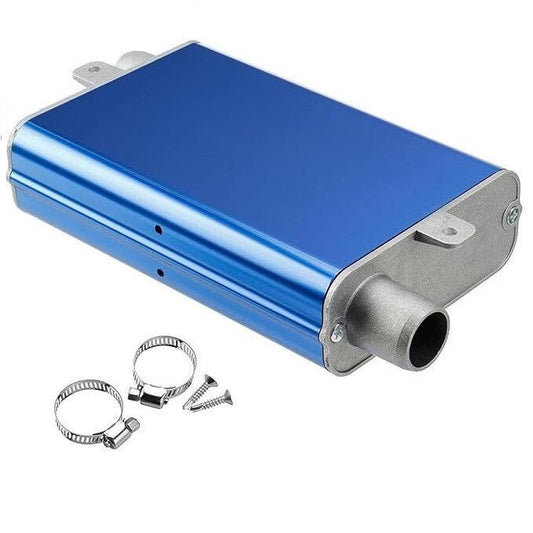 Kék 24 mm - es Kipufogóvég Hangtompítóval és Bilinccsel - Autótuning Zajcsökkentő - BShopyG5572 - SKUJ92205_0