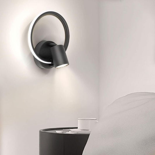 Ketom LED Fali Forgatható Lámpa 4000K 17W - Fekete - BShopy790885605147_0