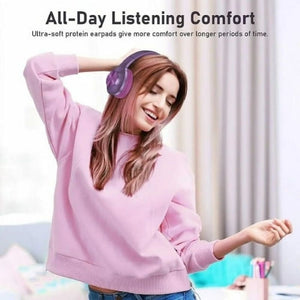 LETSCOM H10 Bluetooth Fejhallgató Over - Ear – Lila, Vezeték Nélküli - BShopy